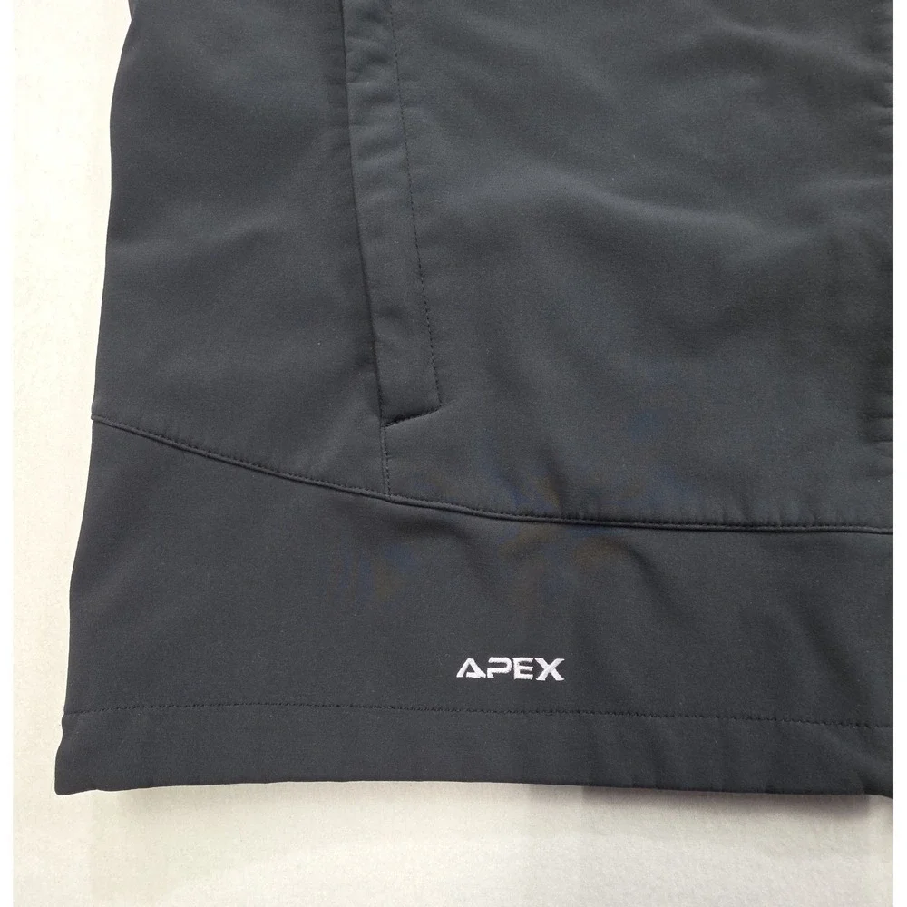 The North Face Apex Softshell Vest Mens XL Black White Wind H2O Resistant
